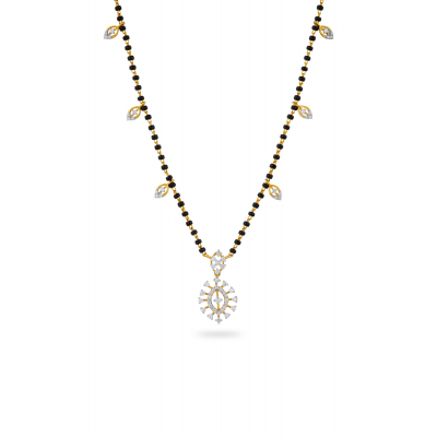 Summer Sunflower Diamond Mangalsutra