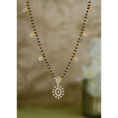 Summer Sunflower Diamond Mangalsutra