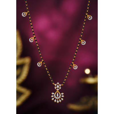 Floral Fractals Diamond Mangalsutra