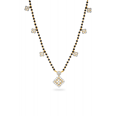 Lucky Clover Diamond Mangalsutra