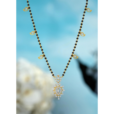 Sunflower Radiance Diamond Mangalsutra