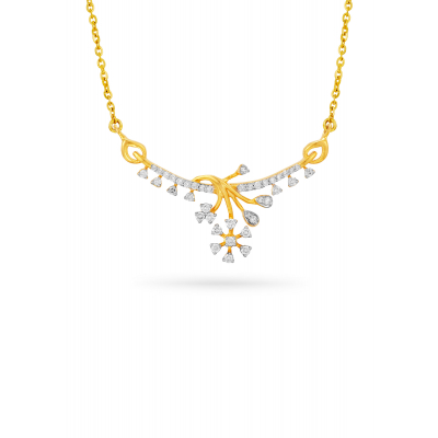 Nature's Grace Diamond Traditional Pendant