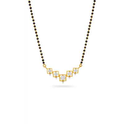 Dahlia Delight Diamond Mangalsutra