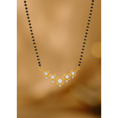 Dahlia Delight Diamond Mangalsutra