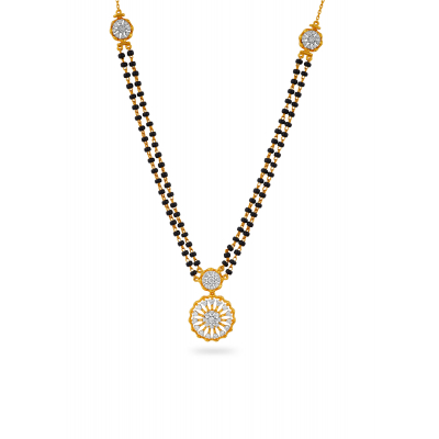 Summertime Sunflower Diamond Mangalsutra