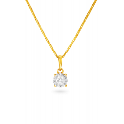 Round Cluster Diamond Pendant