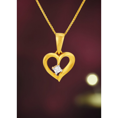 Heartfelt Sentiment Diamond Pendant