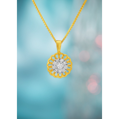 Flourish in Style Diamond Pendant