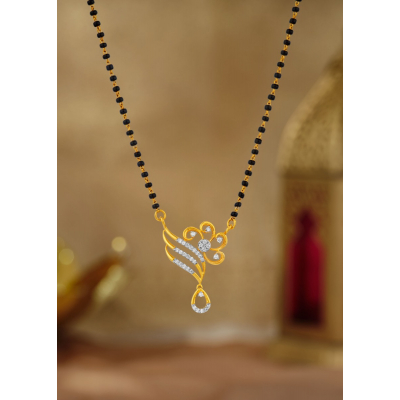 Peacock Splendor Diamond Mangalsutra