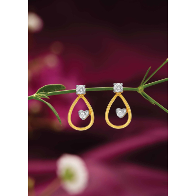 Water Drop Diamond Stud Earring