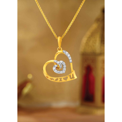 Heartstrings of Affection Diamond Traditional Pendant