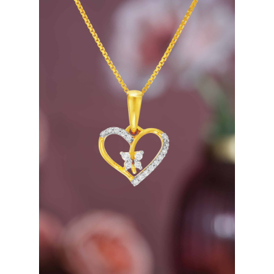 Eternal Heart Diamond Traditional Pendant