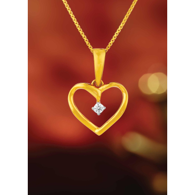 Heartfelt Connection Diamond Traditional Pendant