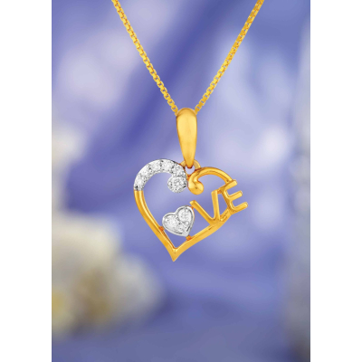Hearts in Harmony Diamond Traditional Pendant