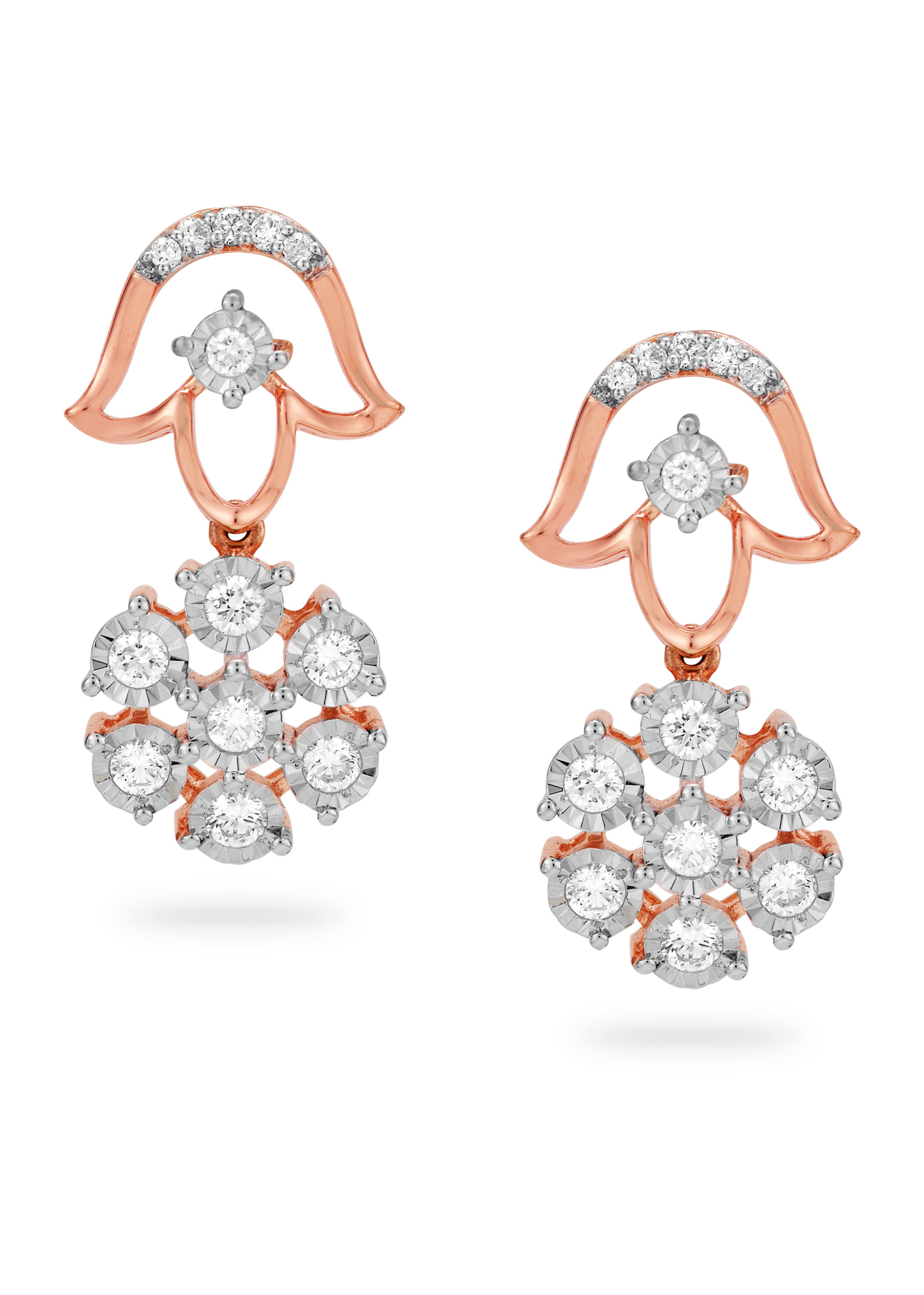 Heritage-Inspired Diamond Hanging Earring