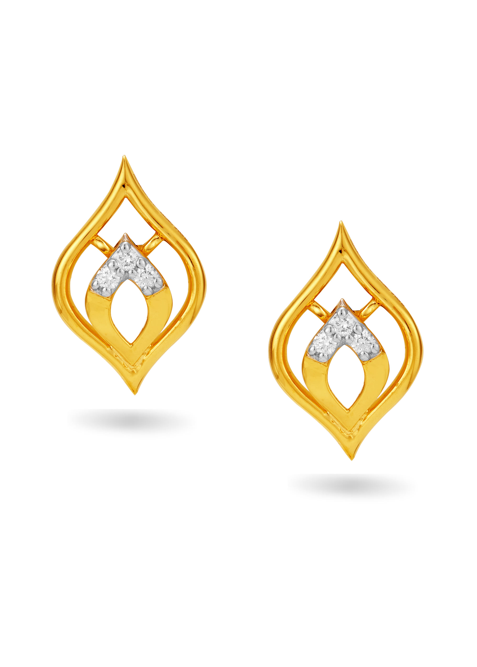 Featherlight Elegance Diamond Stud Earring