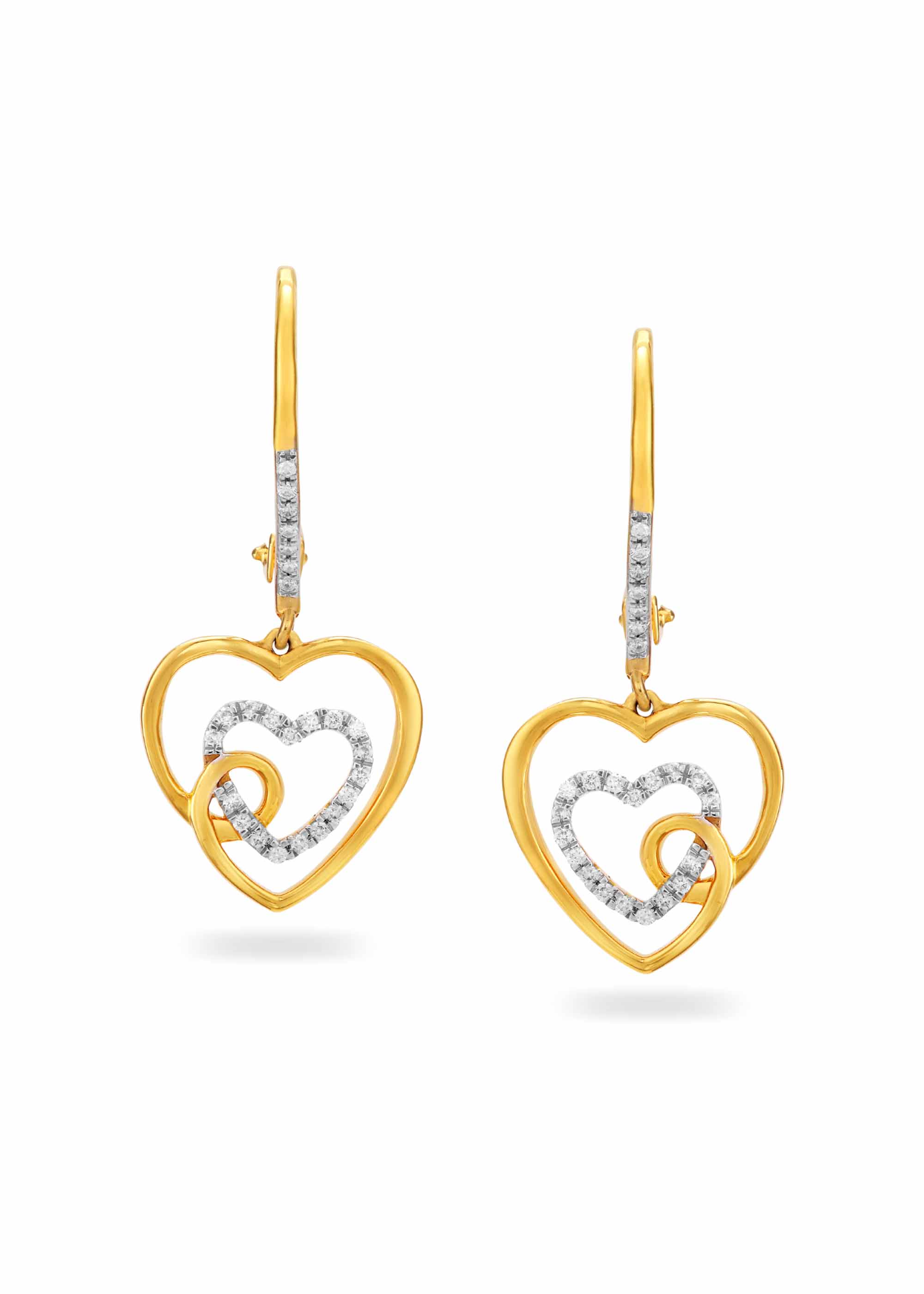 Sweetheart Diamond Hanging Earring