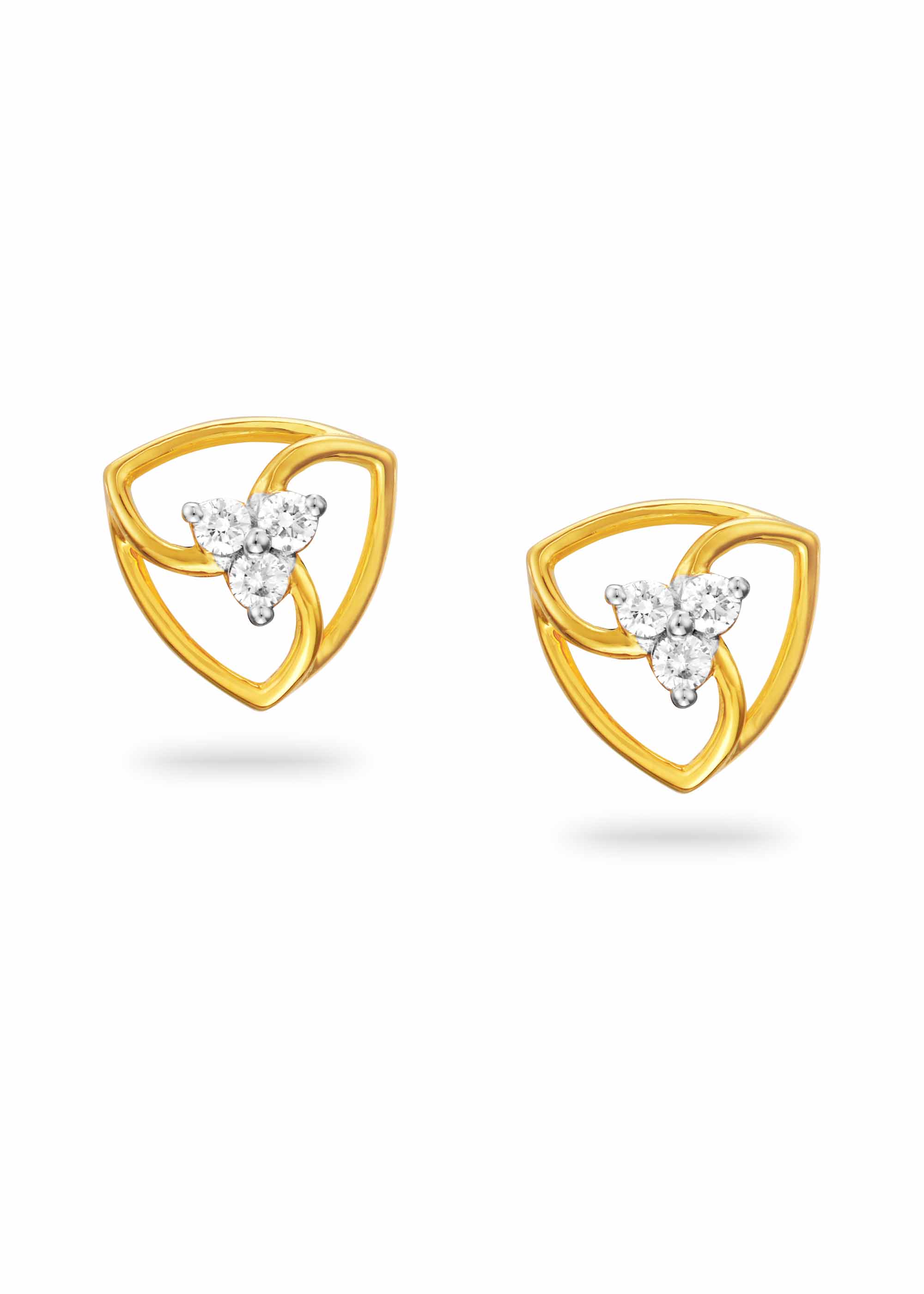 Dahlia Petal Diamond Stud Earring