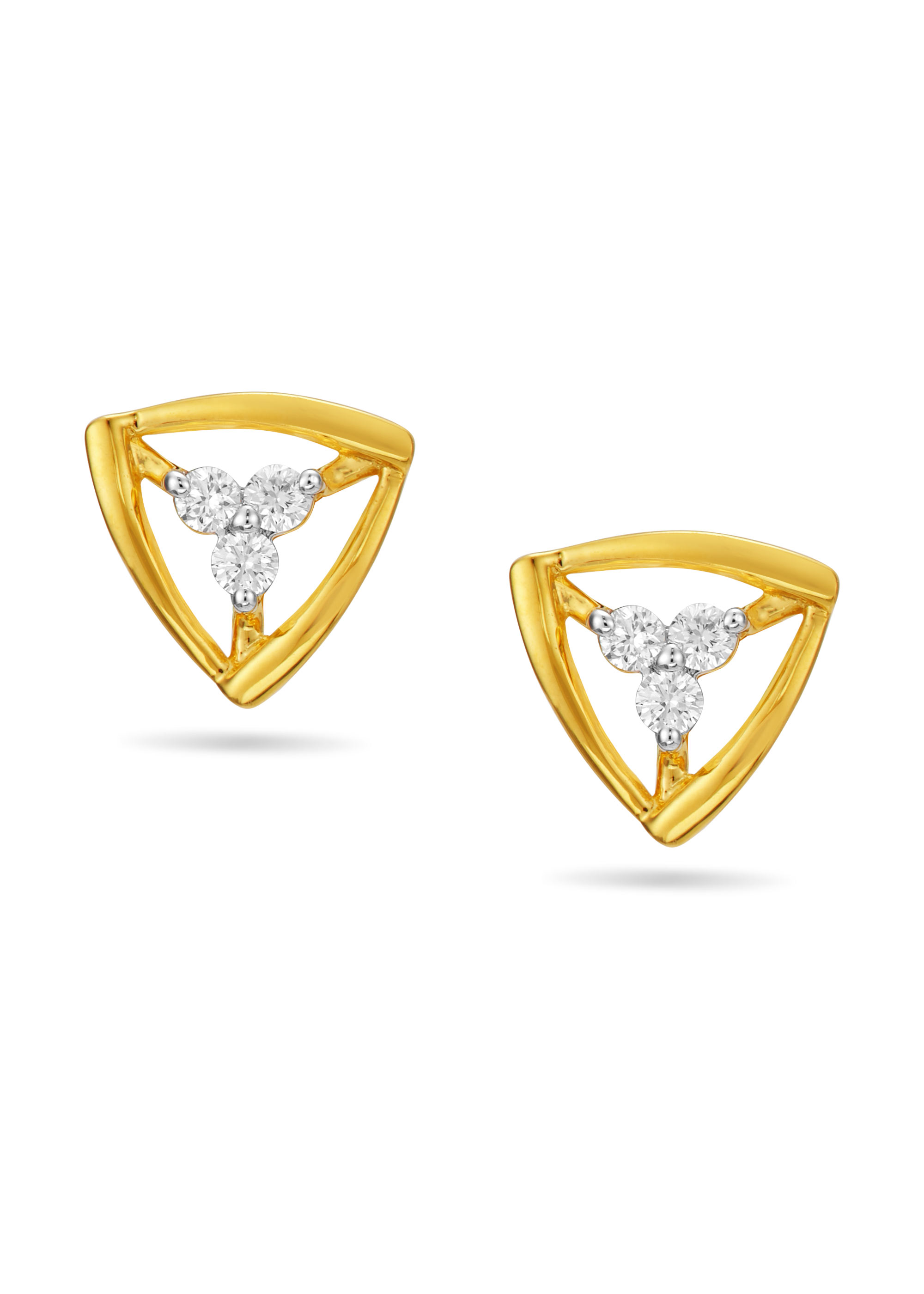 Inspired by Modern Architecture Diamond Stud Earring