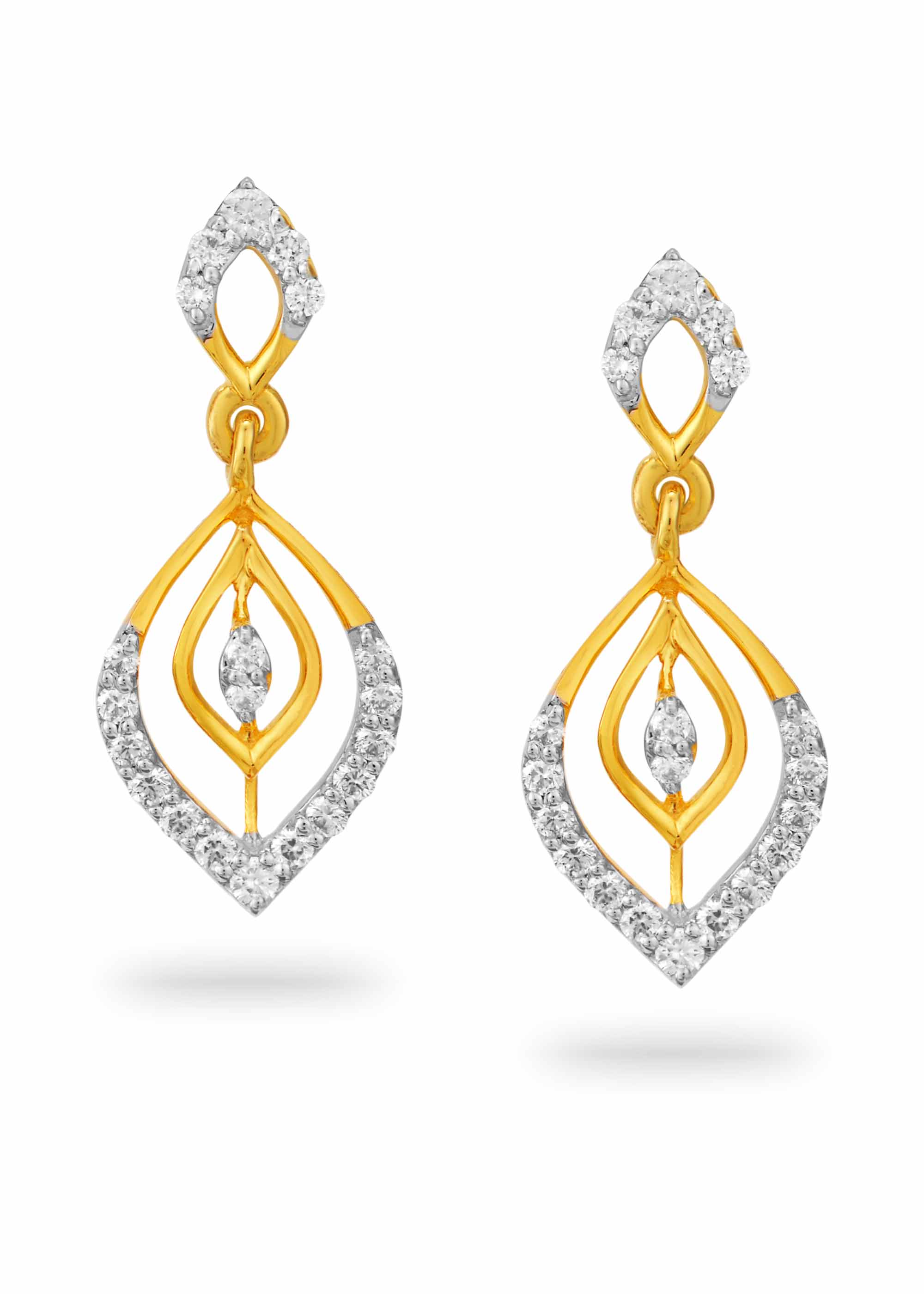 Raindrop Elegance Diamond Stud Earring
