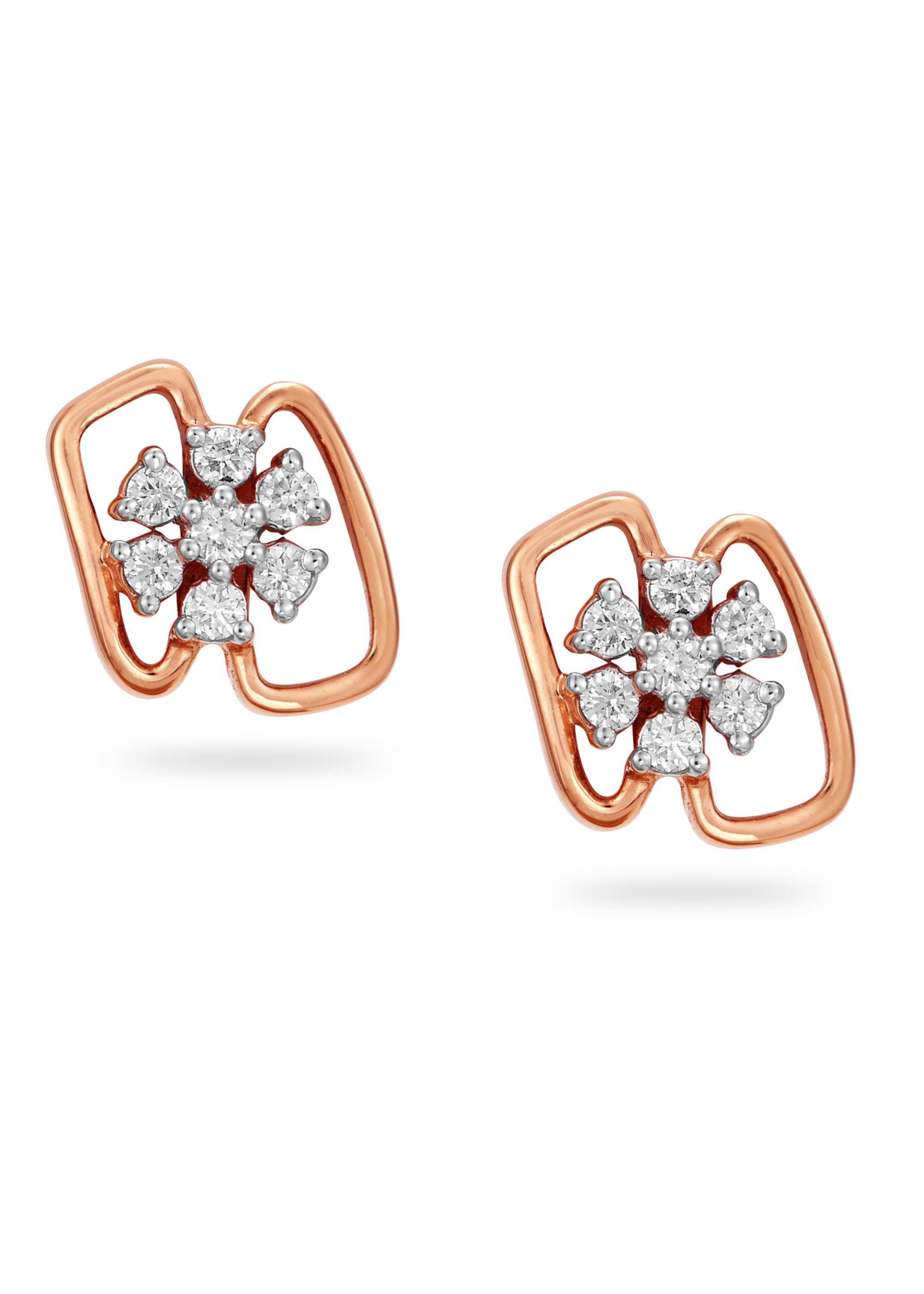 Seven Sparkle Diamond Stud Earring