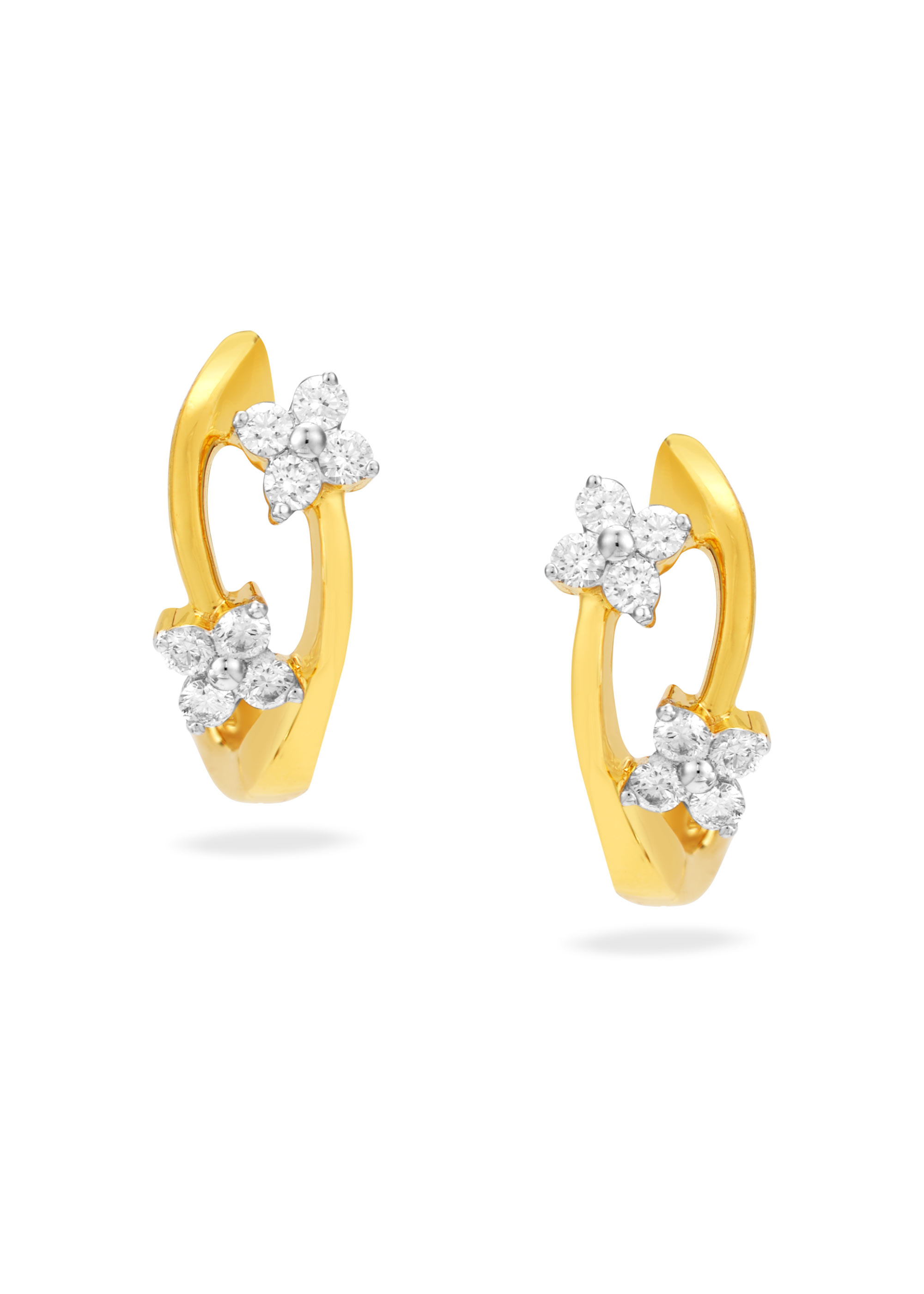 Floral Essence Diamond Stud Earring