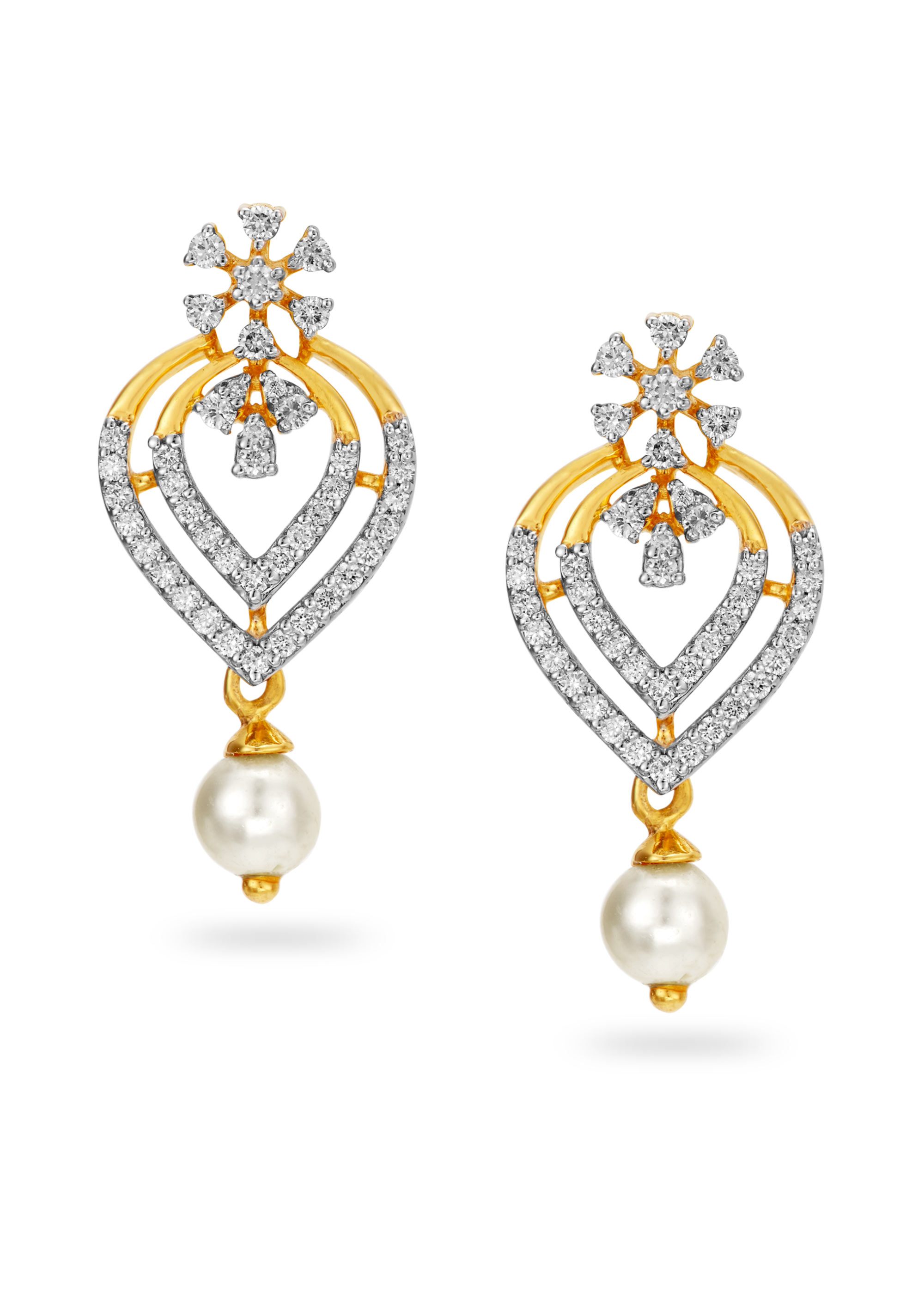 Nature's Blossom Diamond Hanging Earring
