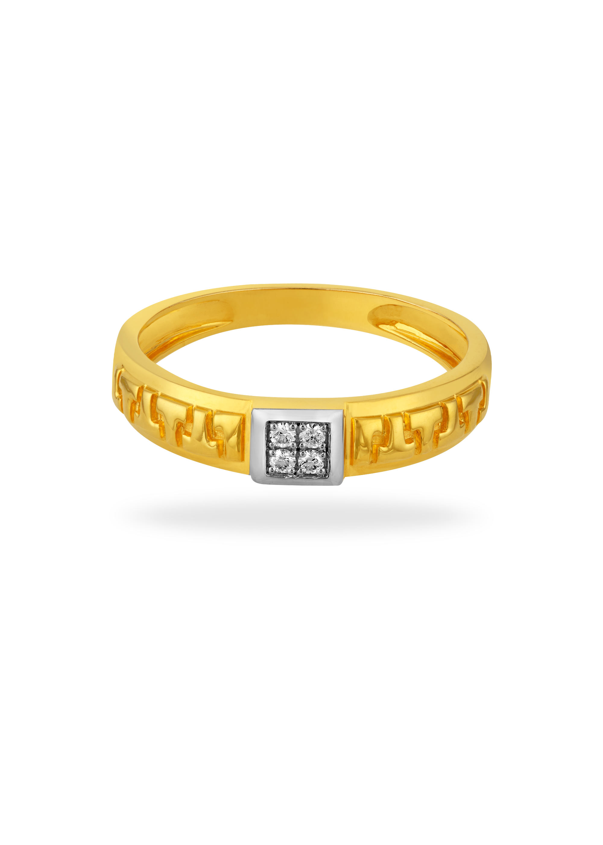 Refined Men's Diamond Finger Ring