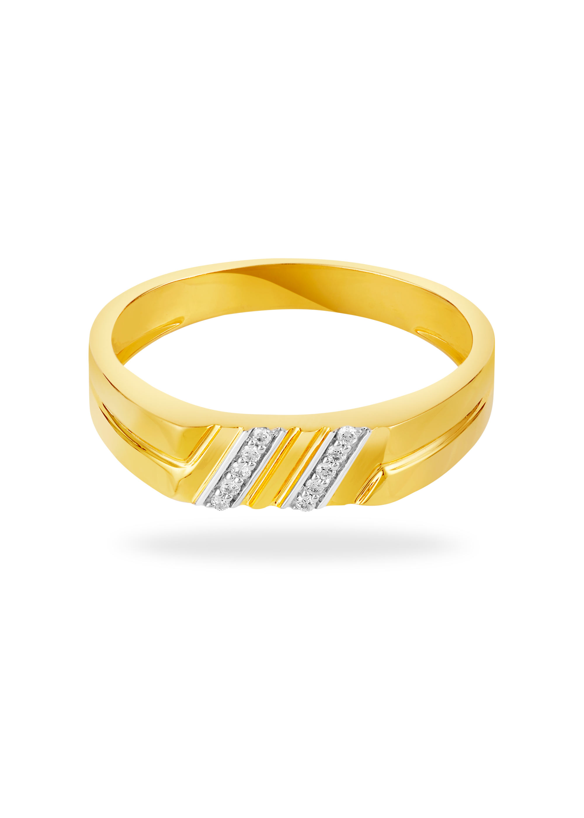 Minimal Men's Diamond Finger Ring