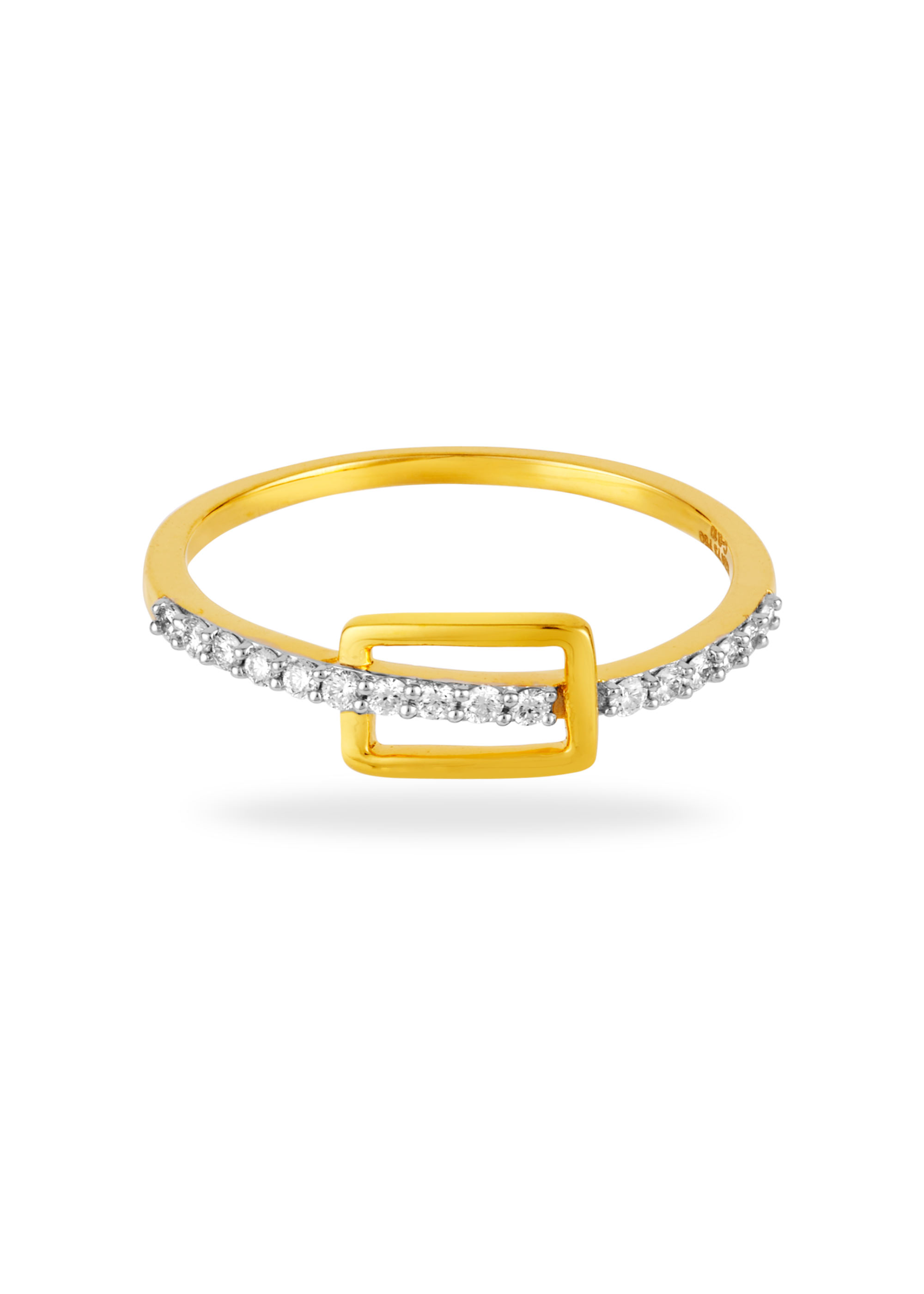 Angular Chic Diamond Finger Ring