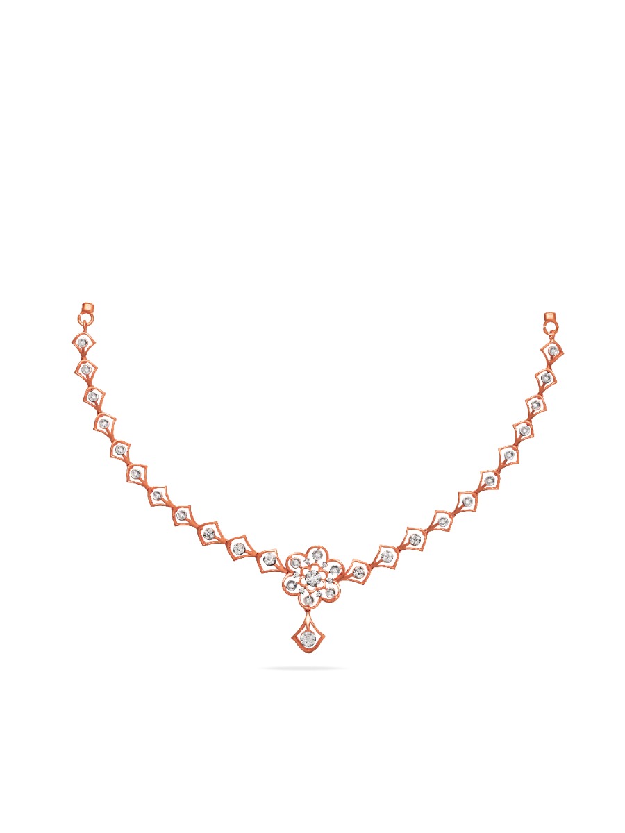 Floral Allure Diamond Necklace