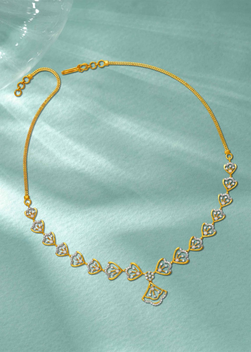 Floral Grace Diamond Necklace