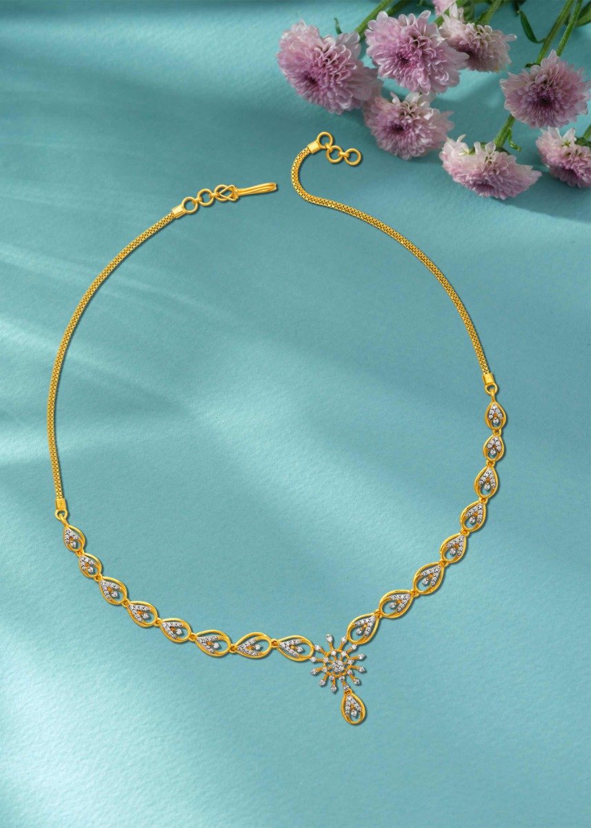 Grace of the Peacock Diamond Necklace