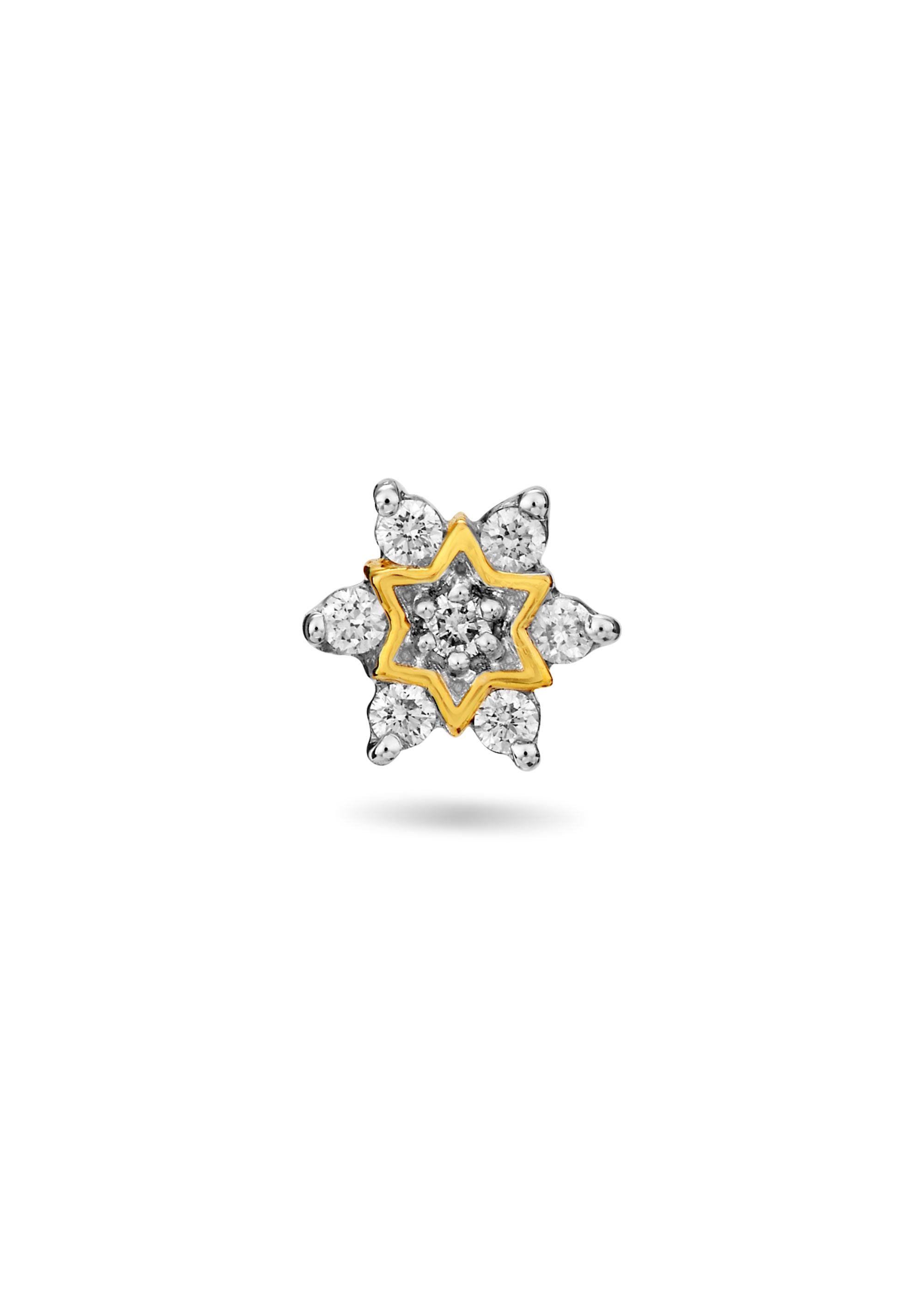 Natural Blossom Diamond Nose Pin