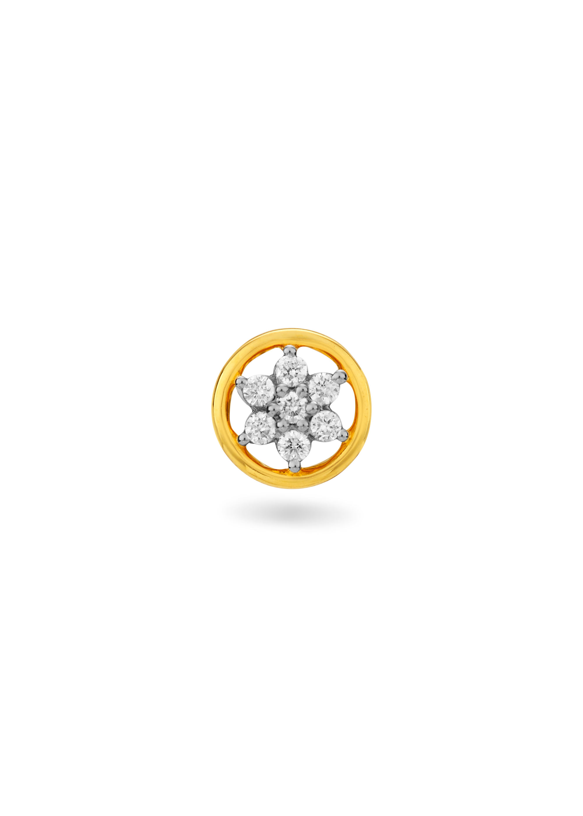 Royal Floral Diamond Nose Pin
