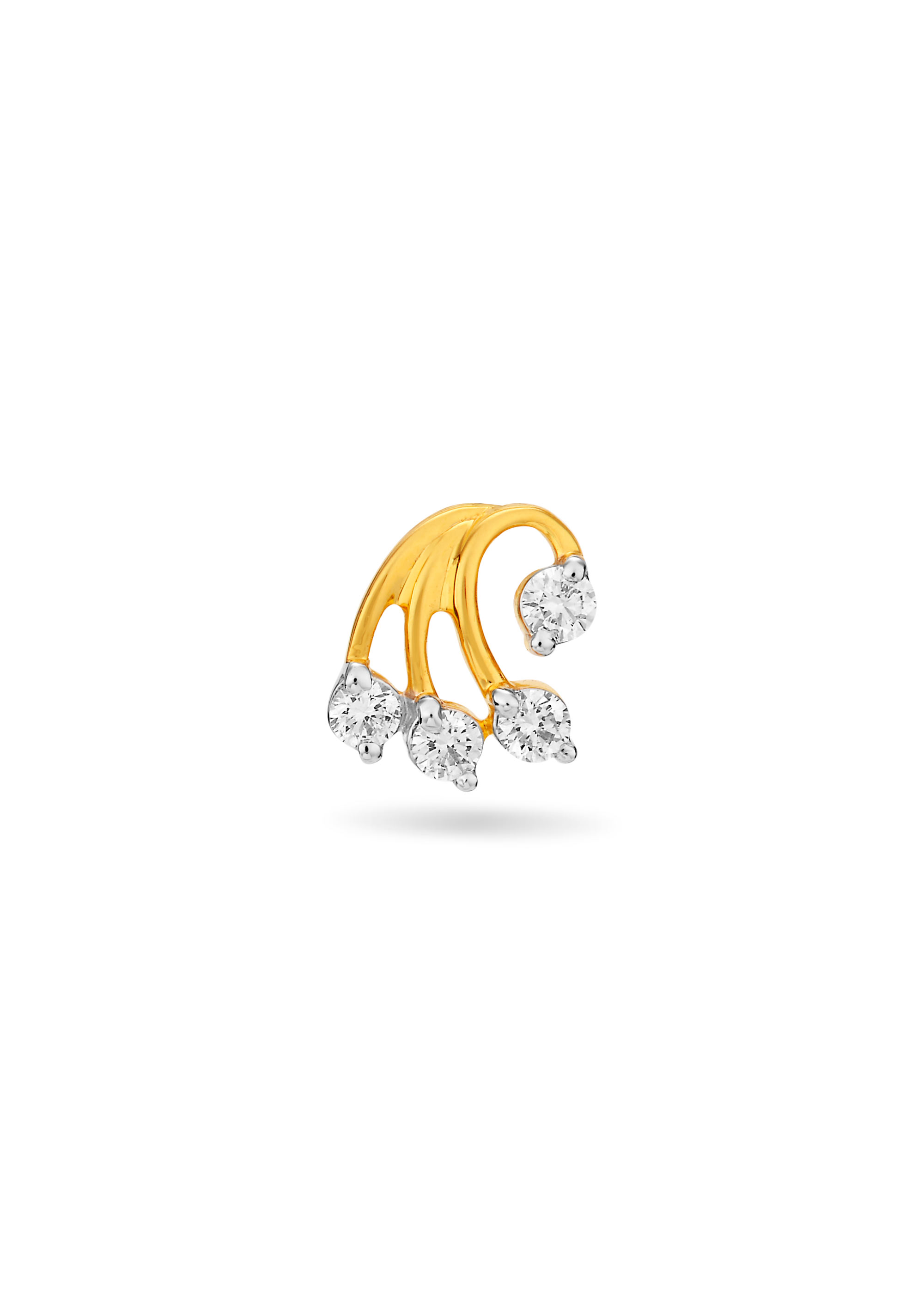 Waves of Beauty Diamond Nose Pin