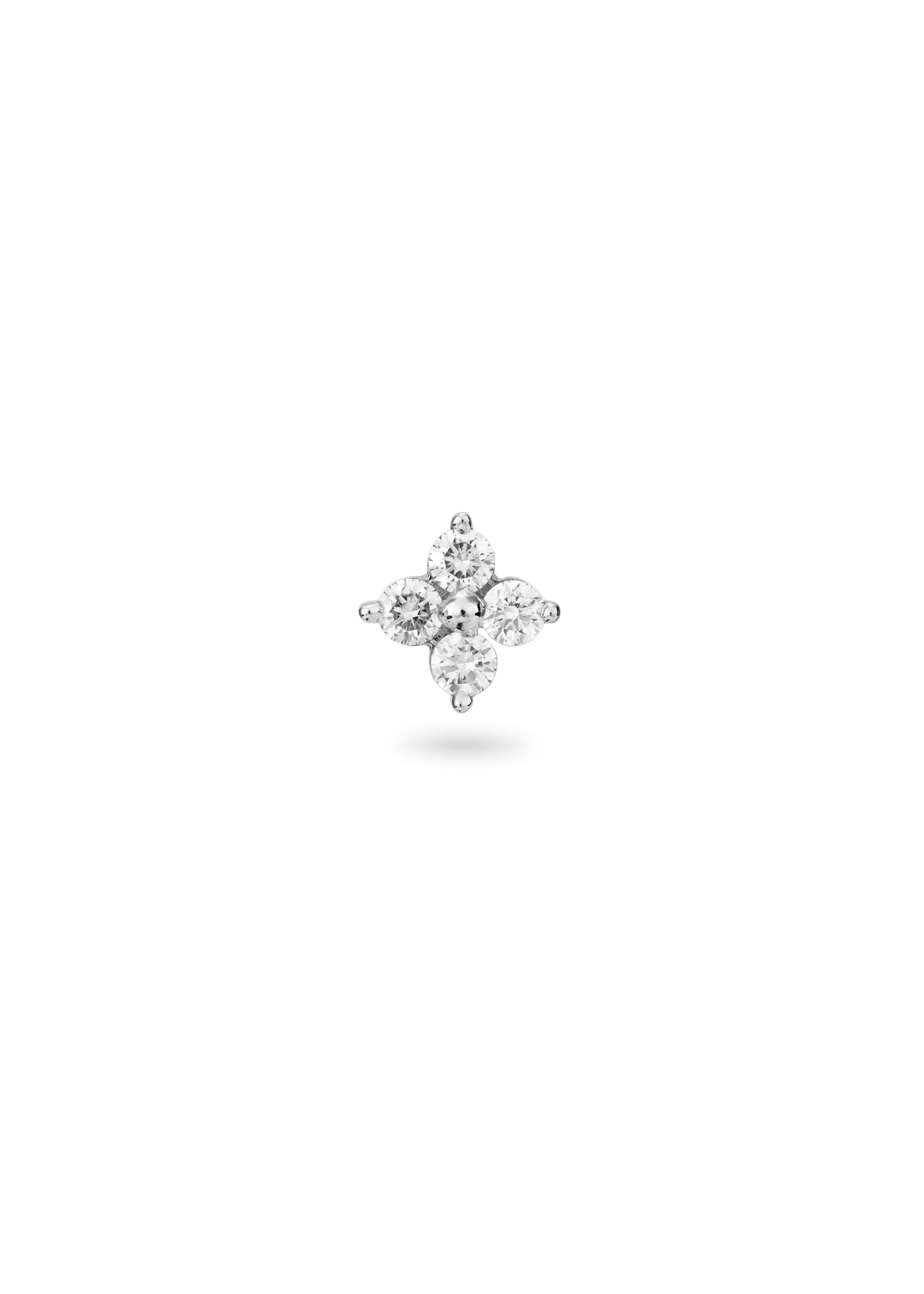 Clover Aura Diamond Nose Pin