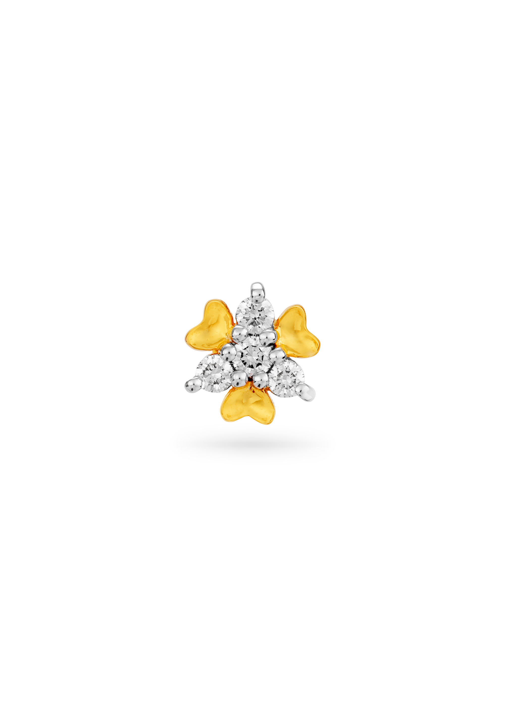 Floral Adore Diamond Nose Pin