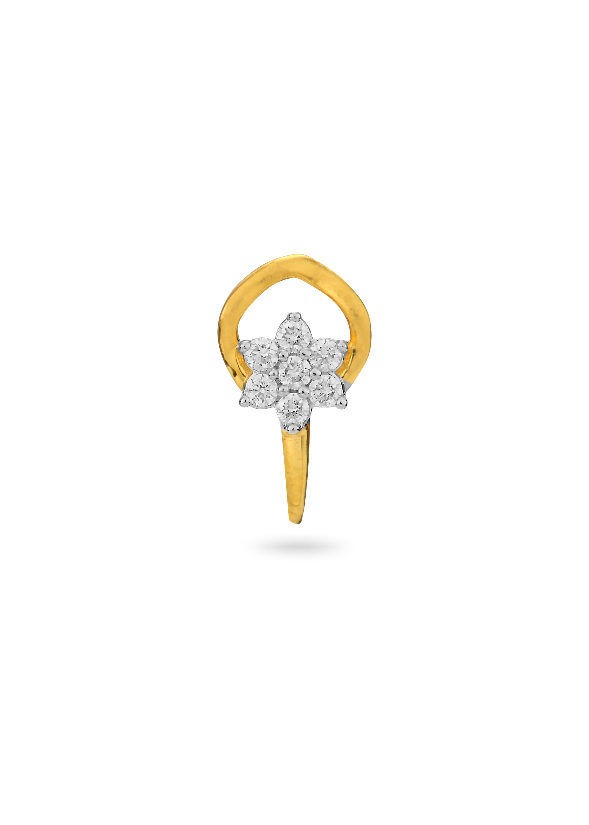 Adornments of Strength Diamond Nose Pin