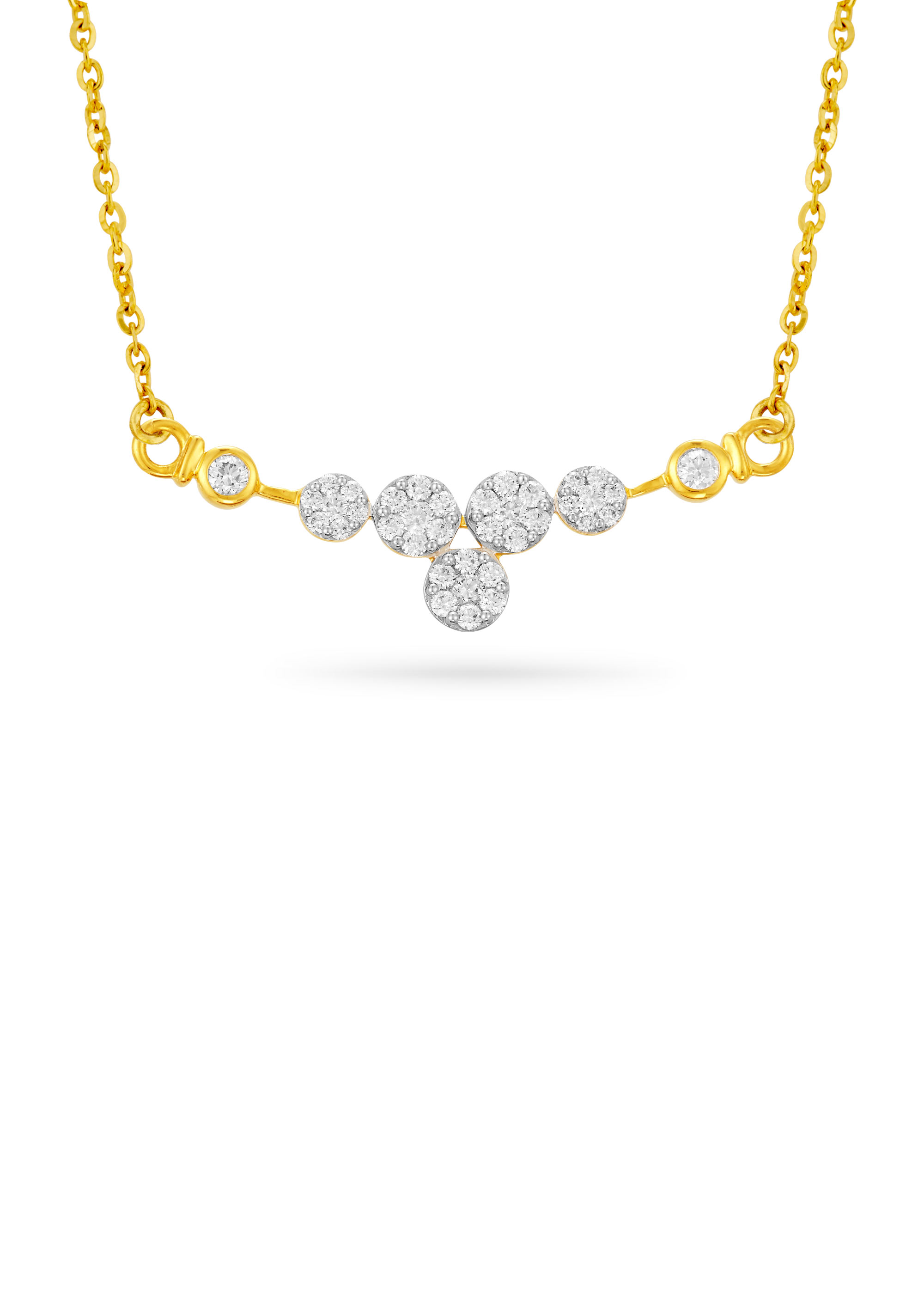 Radiant Cluster Diamond Mangalsutra
