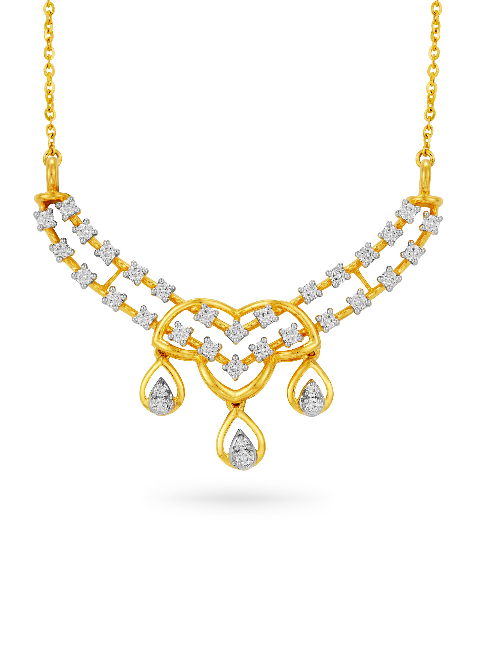 Wave of Curves Diamond Mangalsutra