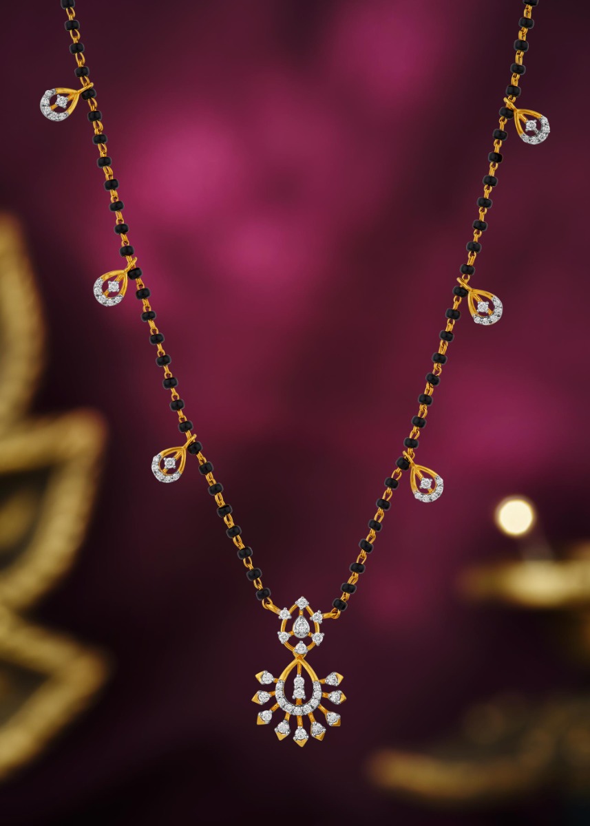 Floral Fractals Diamond Mangalsutra