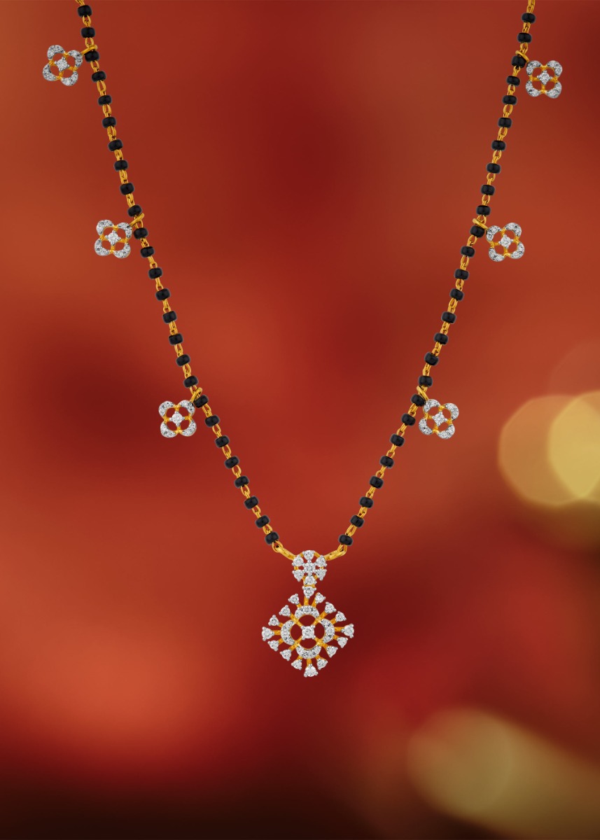 Lucky Clover Diamond Mangalsutra