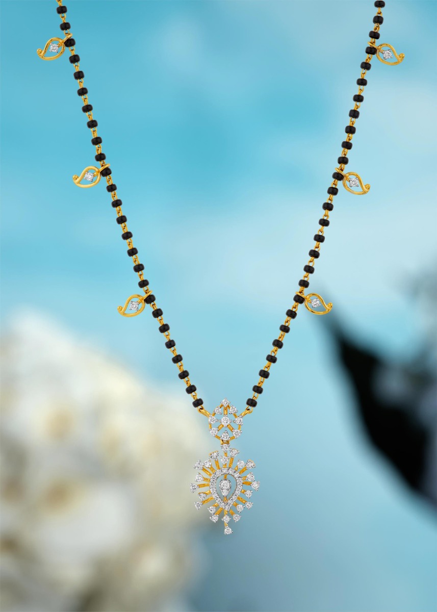 Sunflower Radiance Diamond Mangalsutra