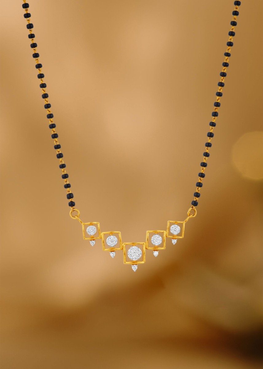 Dahlia Delight Diamond Mangalsutra