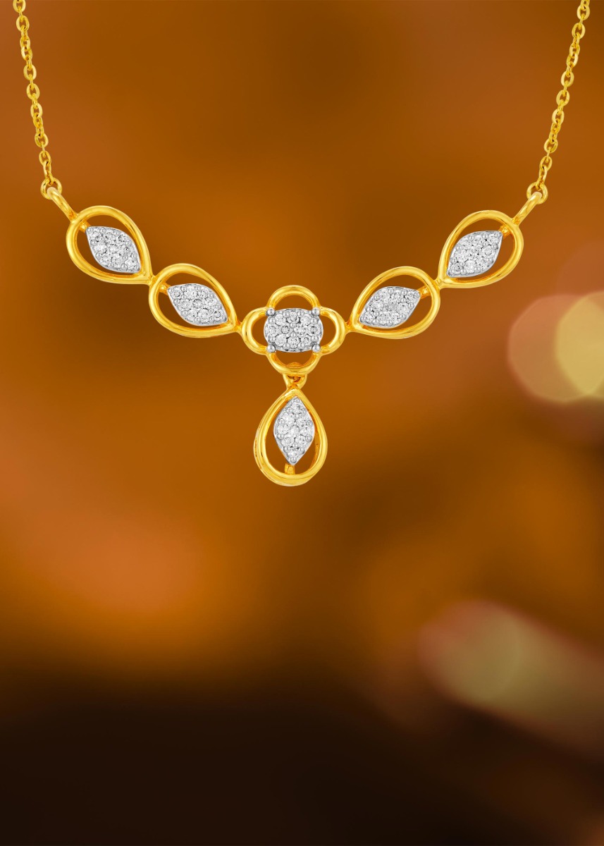 Four-Leaf Clover Diamond Mangalsutra