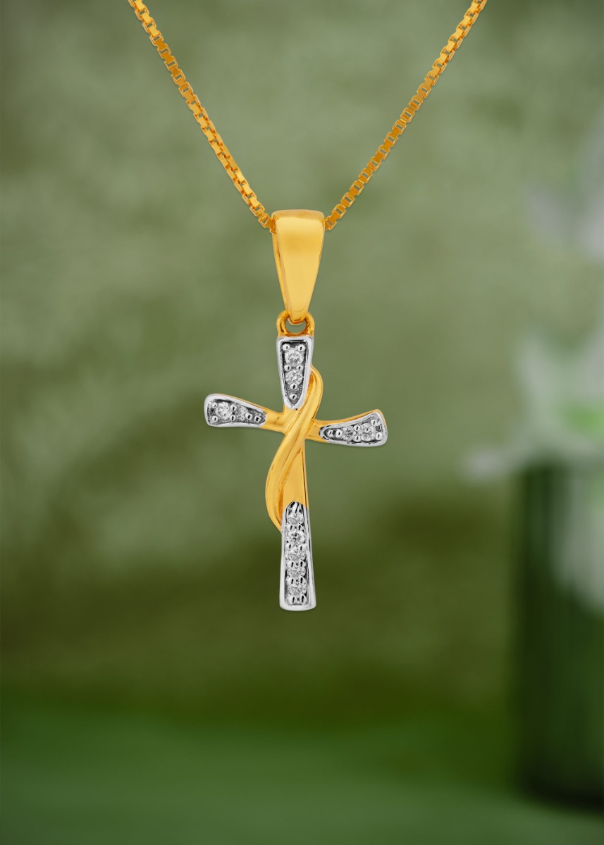Cross of Serenity Diamond Traditional Pendant