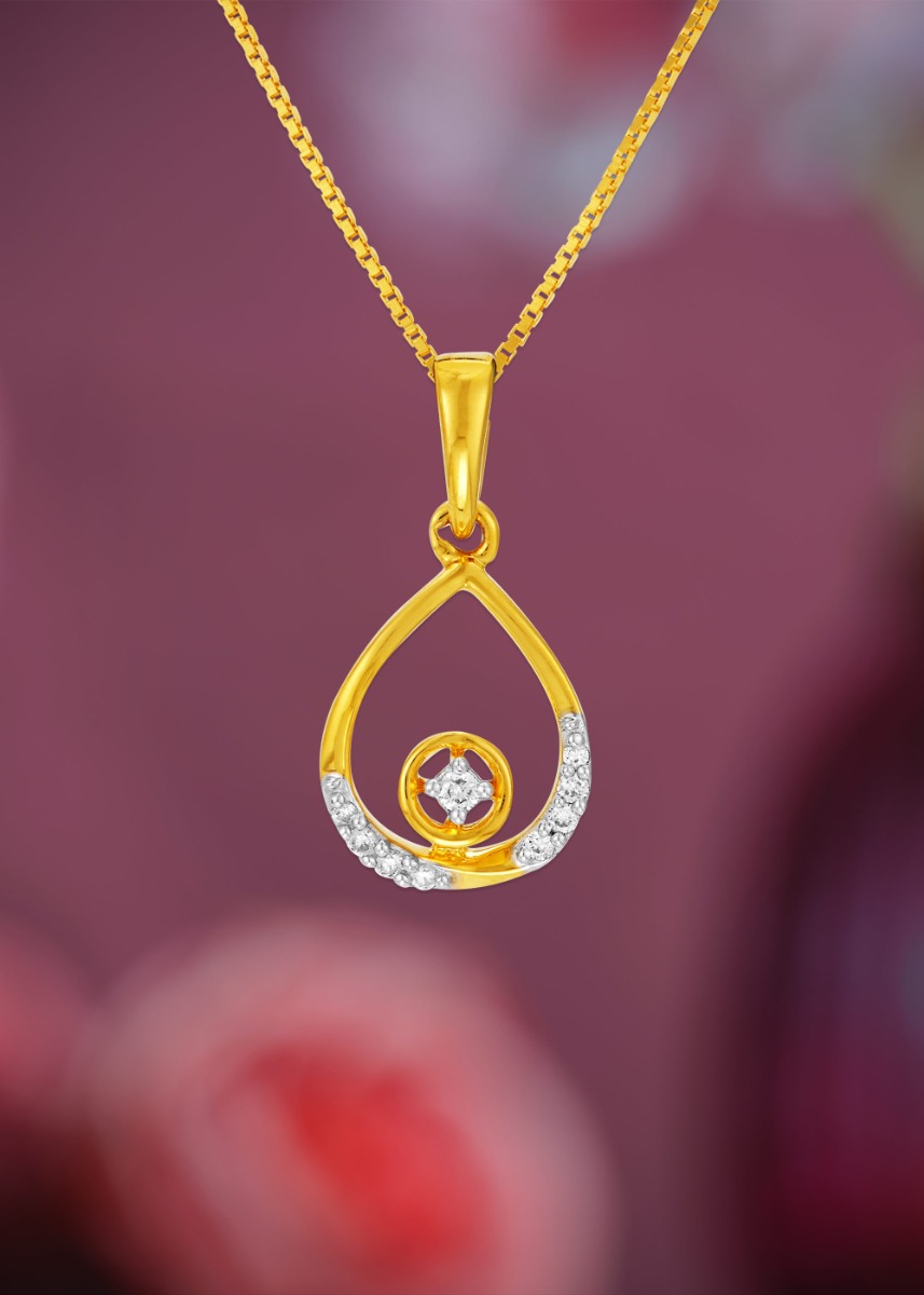 Petal of Embrace Diamond Pendant