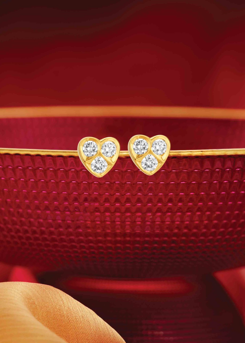 Lucky Clover Diamond Stud Earring