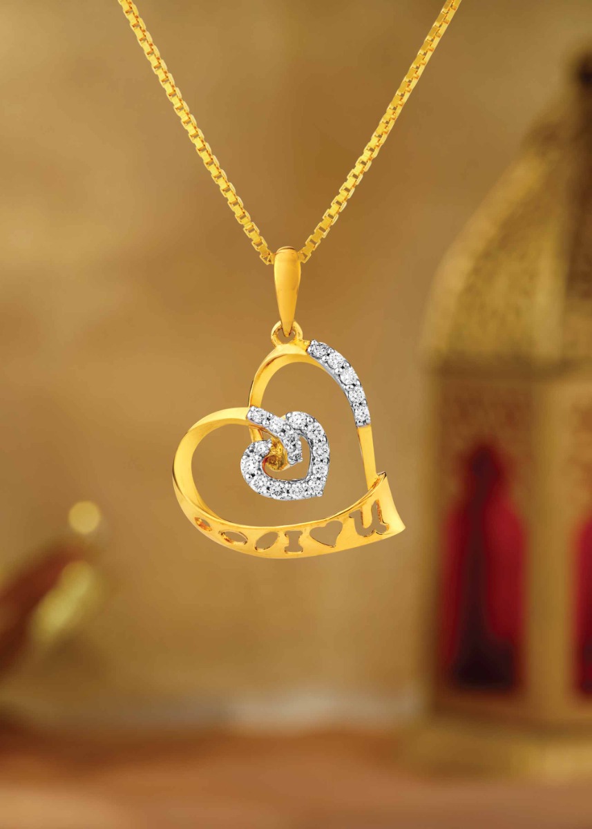 Heartstrings of Affection Diamond Traditional Pendant